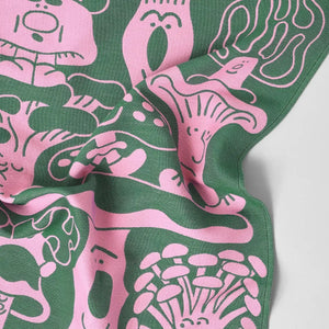 Geschirrtuch mit Pilzmotiv