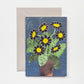 Hadley Wenskaart - Zwarte Bloemen