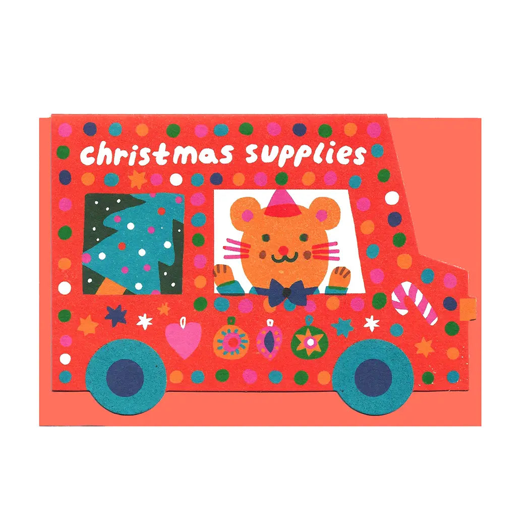 The Printed Peanut Stationery - Christmas Van A7 Mini Kerstkaart