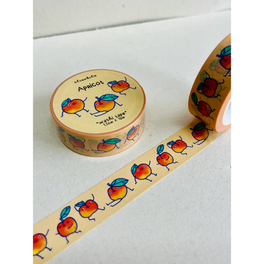 Bloemkolie Washi Tape - Abrikoos