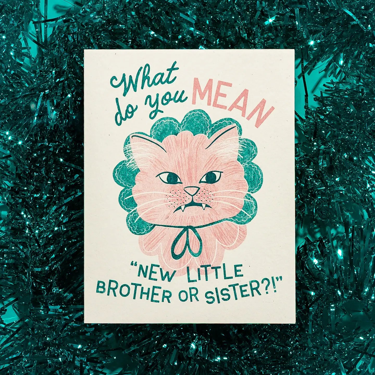 Bromstad Printing Co. - Risograph Geboortekaart 'New brother or sister'