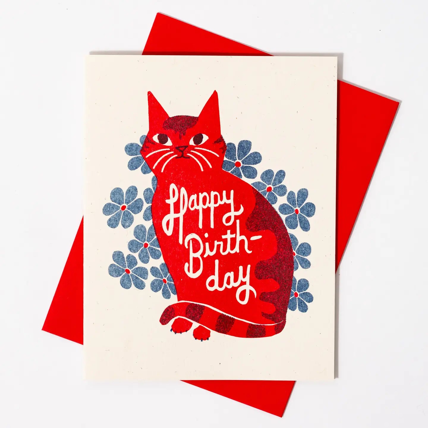 Bromstad Printing Co. - Risograph Verjaardagskaart 'Happy Birthday'