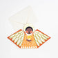 Hadley Kerst Uitklapkaart - Orange Angel