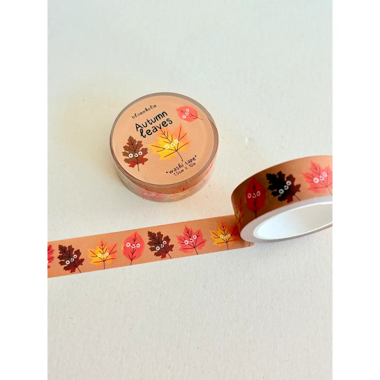 Bloemkolie Washi Tape - Herfstbladeren