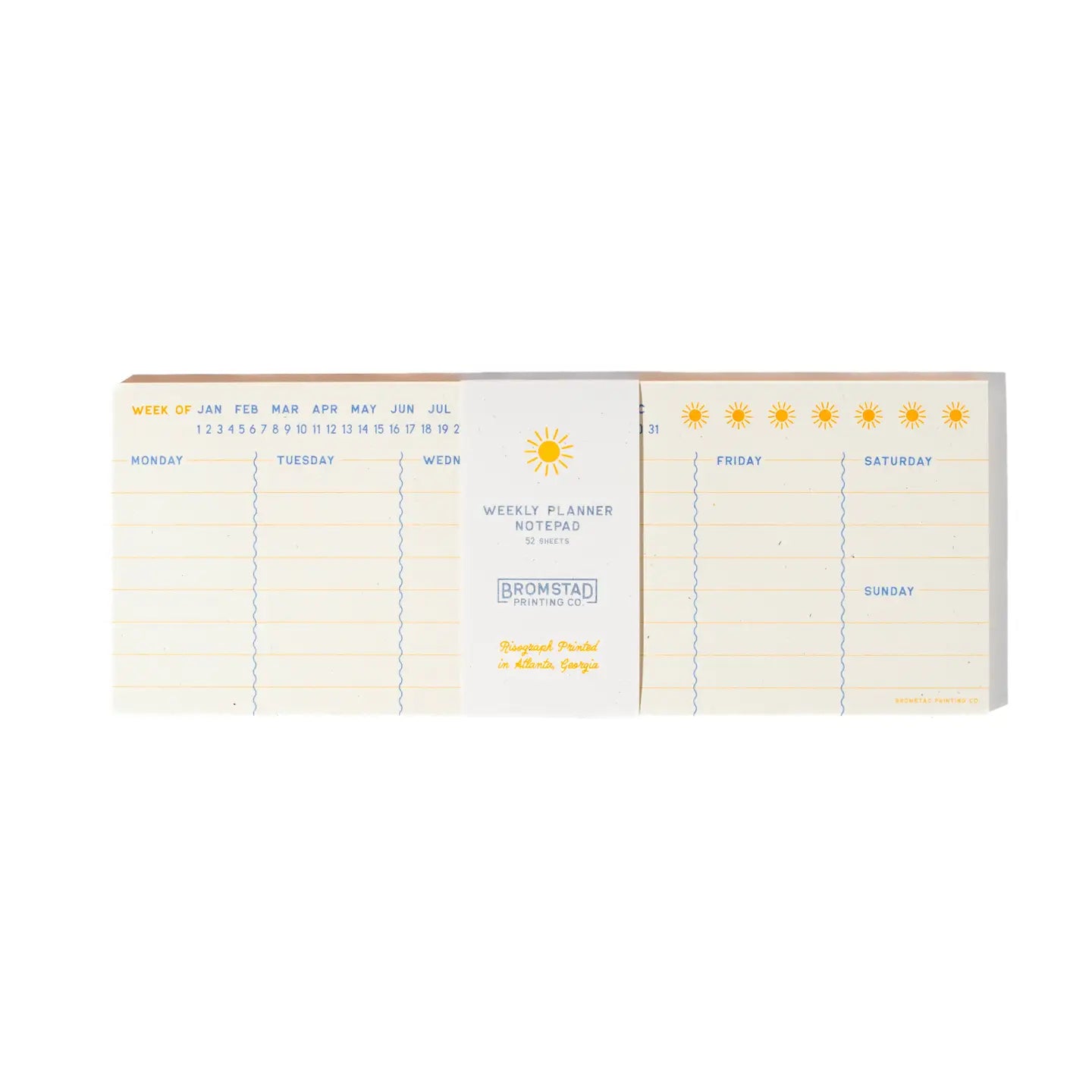Weekplanner Notitieblok - Bromstad Printing Co.