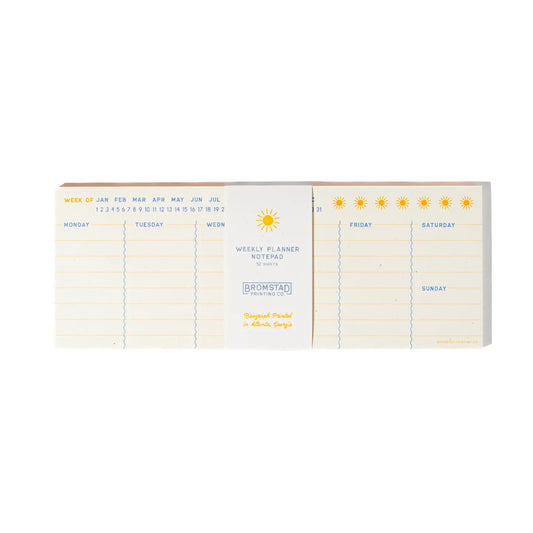 Weekplanner Notitieblok - Bromstad Printing Co.