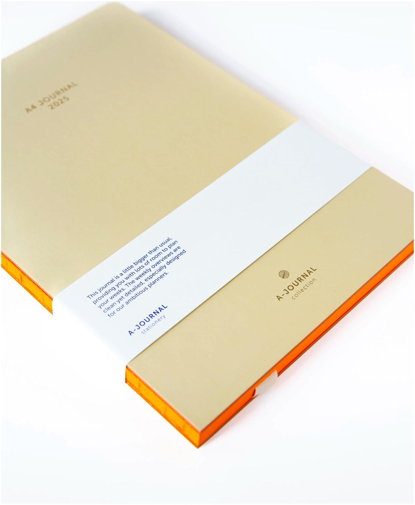 A-Journal - A4 Planner 2025 Beige/Orange