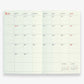 Hightide 2025 Shine Monthly Diary B6 Slim - Ivory