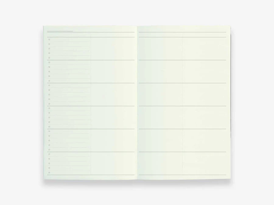 Hightide 2025 Shine Monthly Diary B6 Slim - Ivory