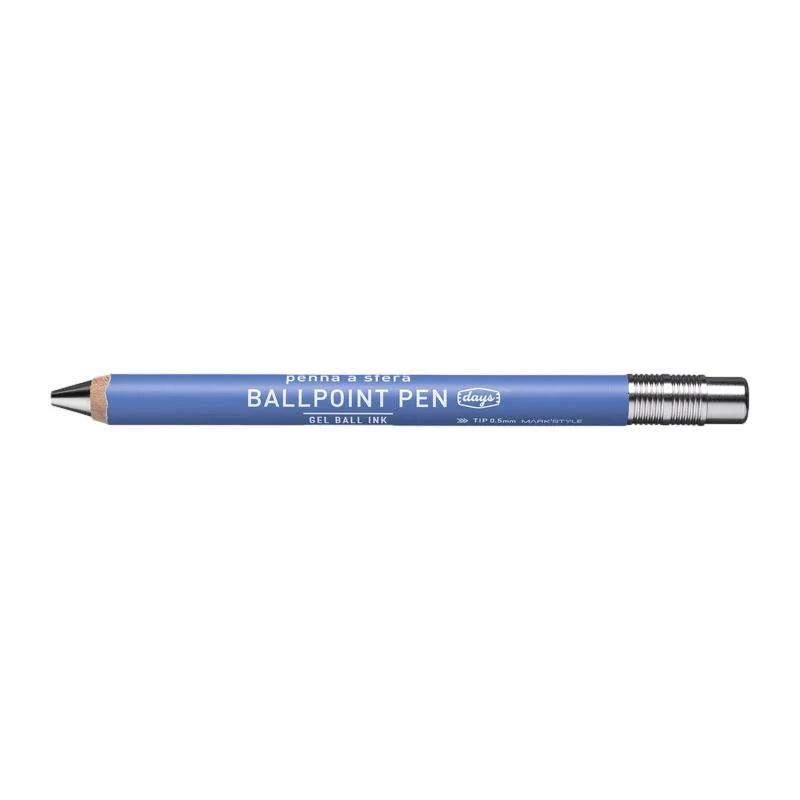 Wooden Gel Ballpoint Pen 0.5 Blue - Mark’s Days