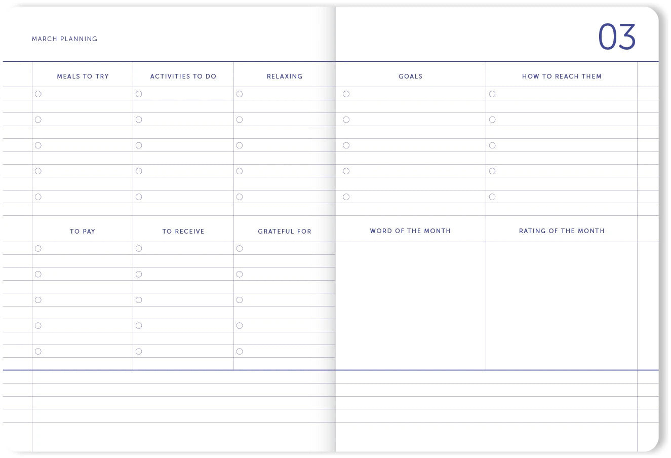 A-Journal Agenda 2025 - Dark Blue