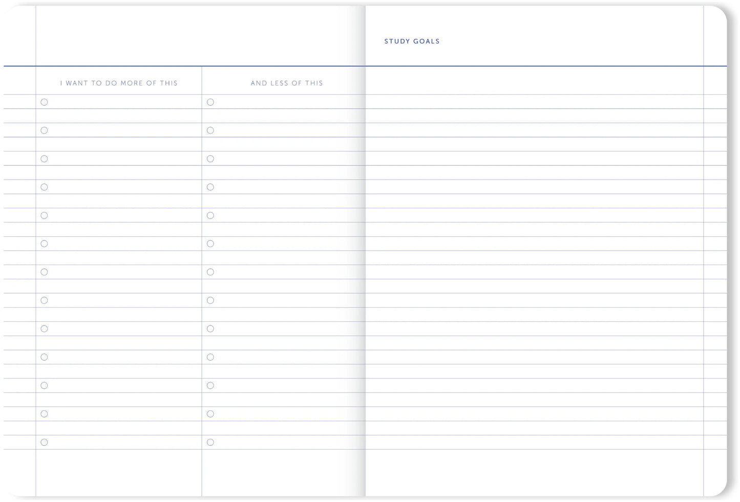 A-Journal 18 maanden Schoolagenda - Flow Blue 2025/2026