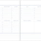 A-Journal 18 maanden Schoolagenda - Flow Blue 2025/2026