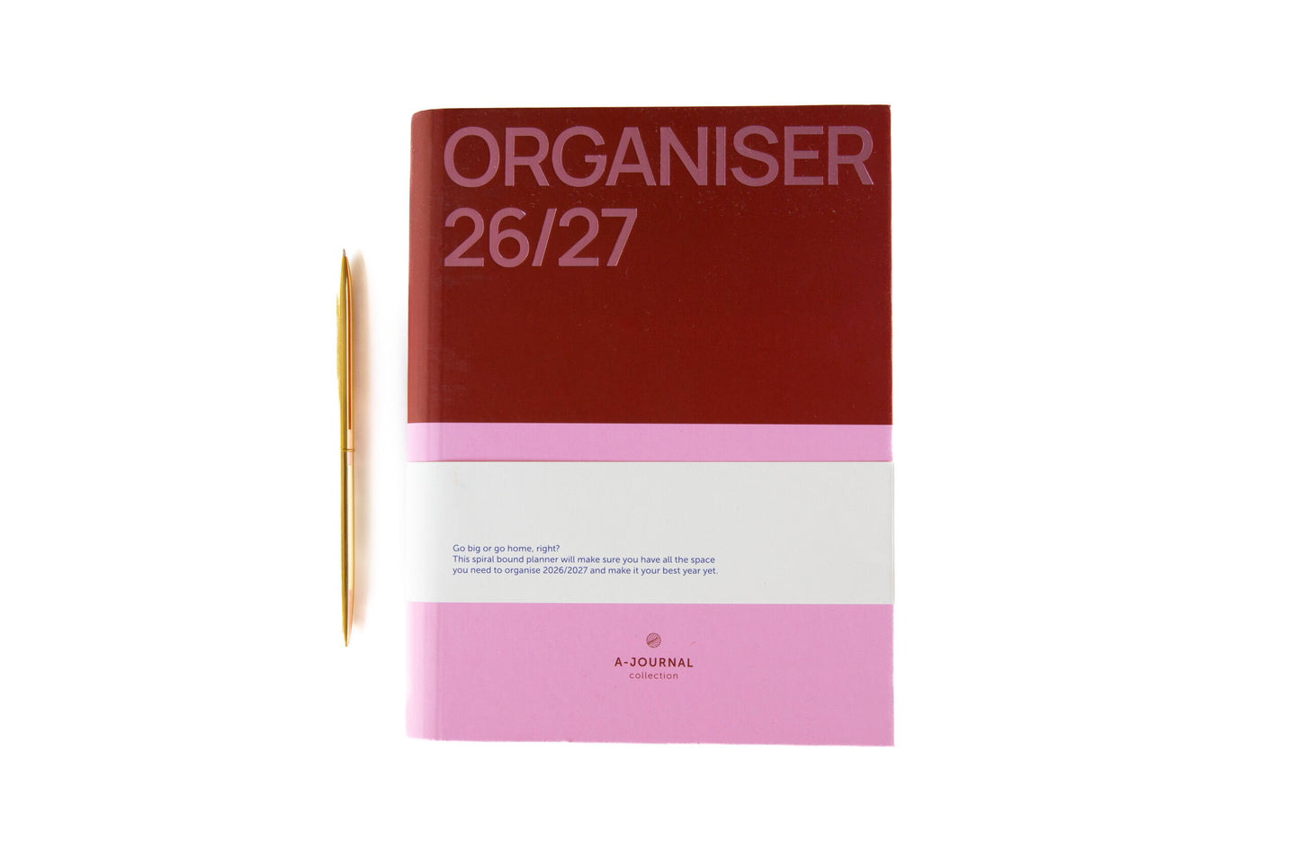 Planner 2026 2027 Pink 25x19 - A-Journal