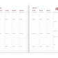 Planner 2026 2027 Pink 25x19 - A-Journal