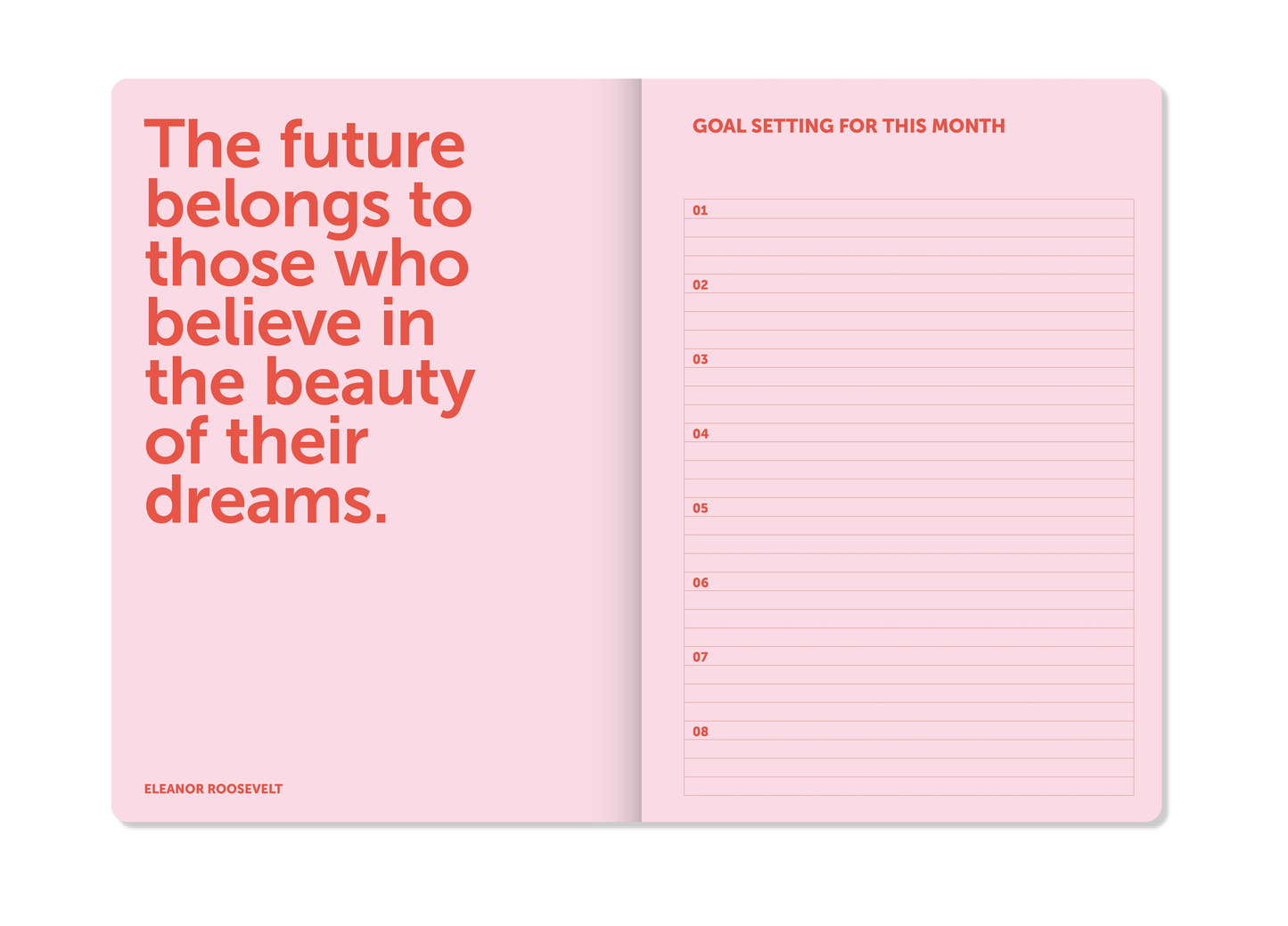 Planner 2026 2027 Pink 25x19 - A-Journal
