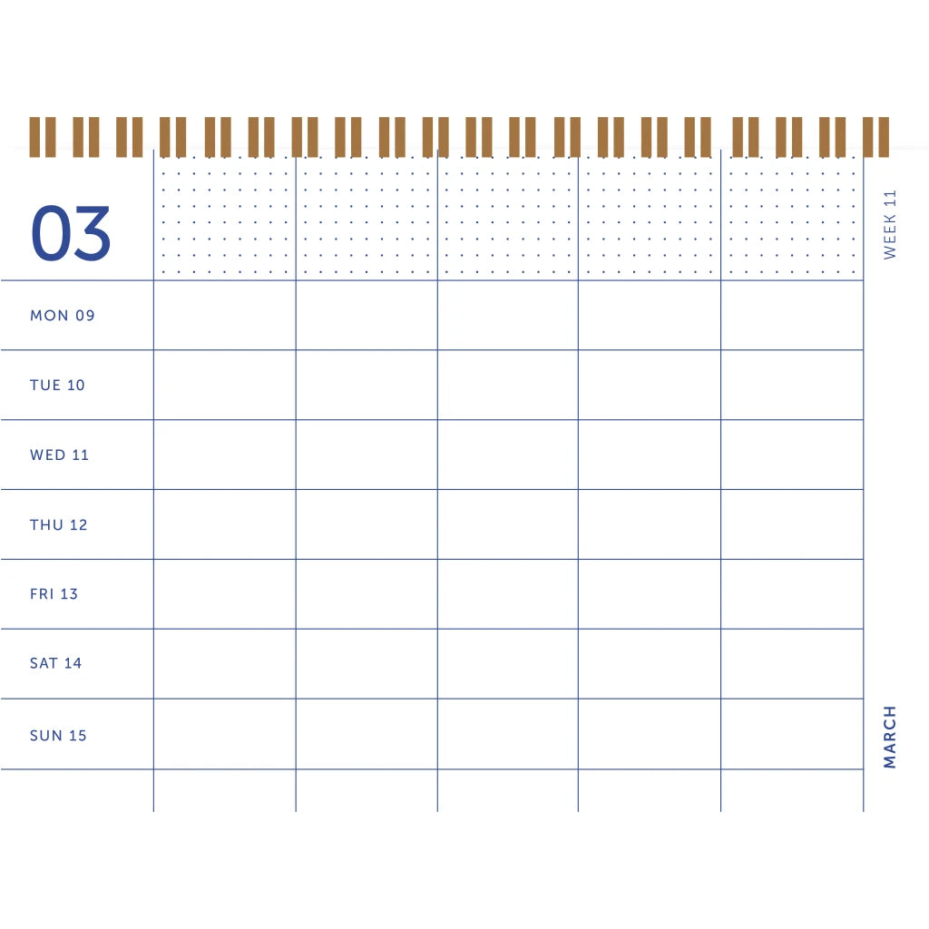 A-Journal Family Planner - Flow Blue 2026