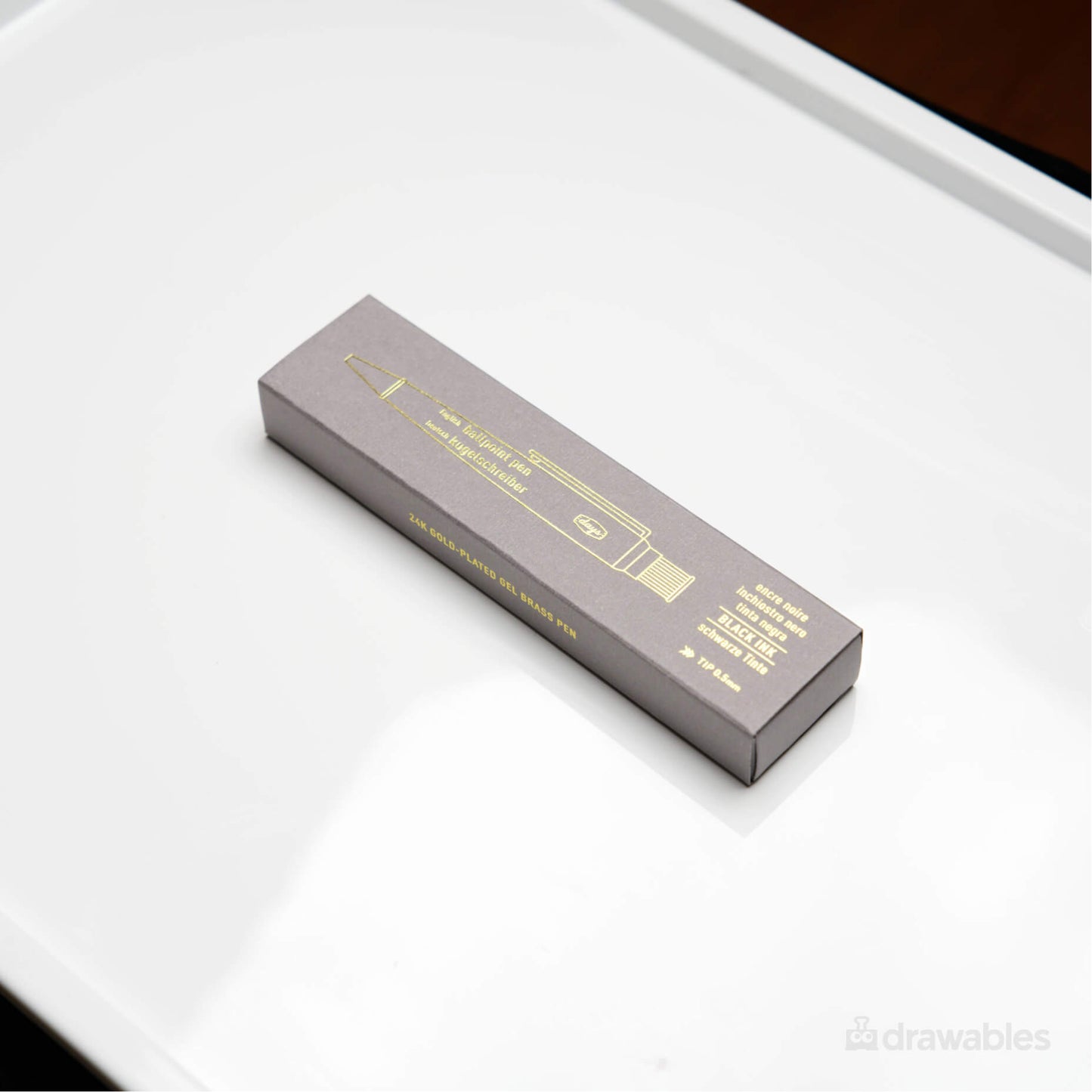 Balpen Verguld Messing Dusty Blue - Mark’s Days