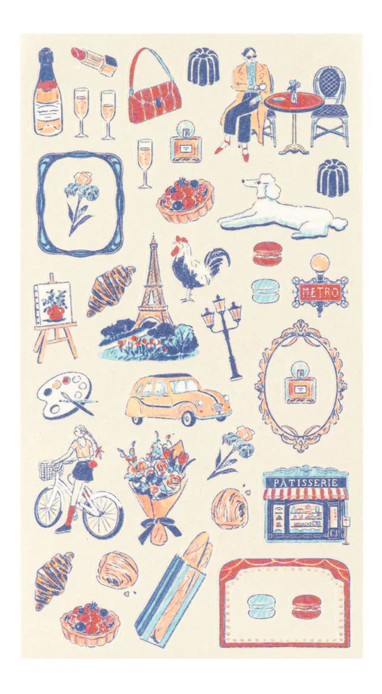 Midori Stickers - French Motifs