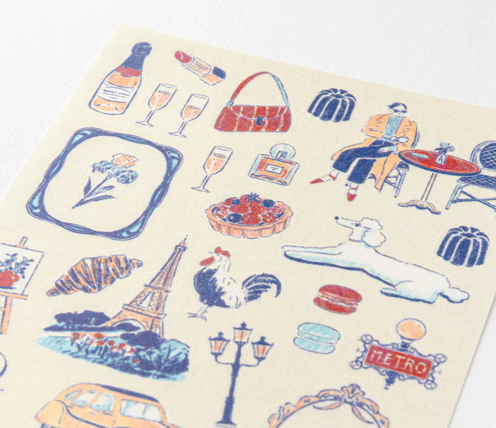 Midori Stickers - French Motifs