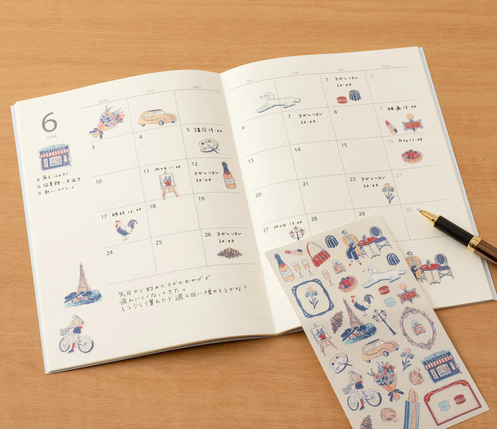Midori Stickers - French Motifs