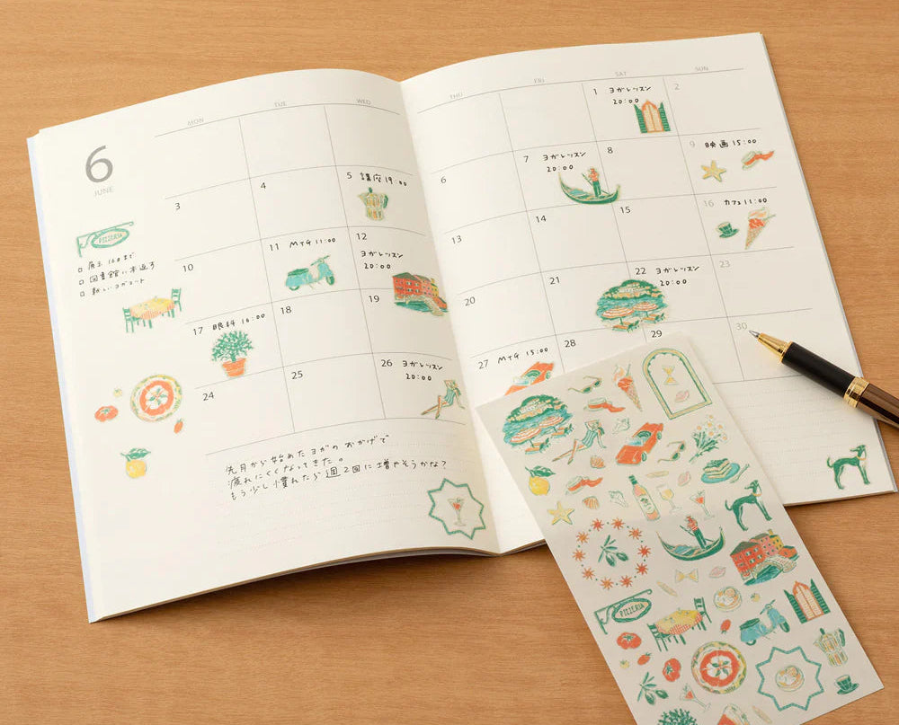 Midori Stickers - Italian Motifs
