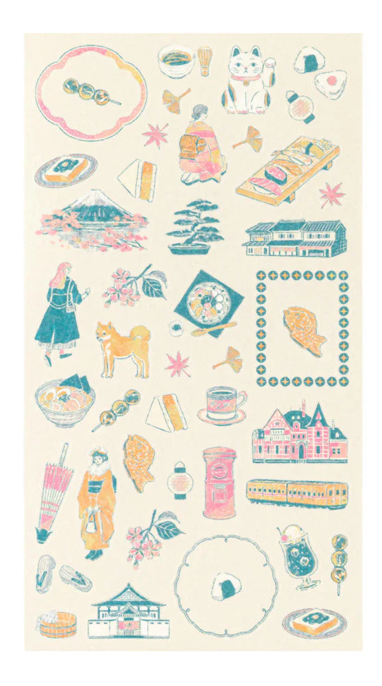 Midori Stickers - Japanese Motifs