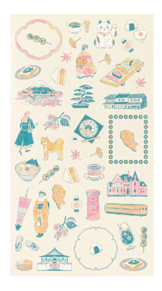 Midori Stickers - Japanese Motifs