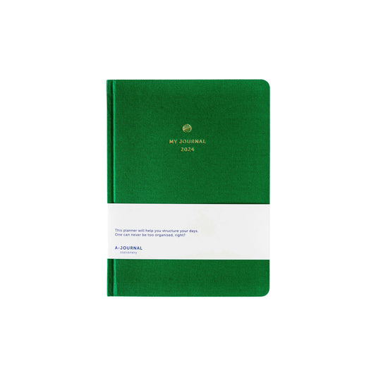 A-Journal - My Journal Agenda 2024 - Green Linnen
