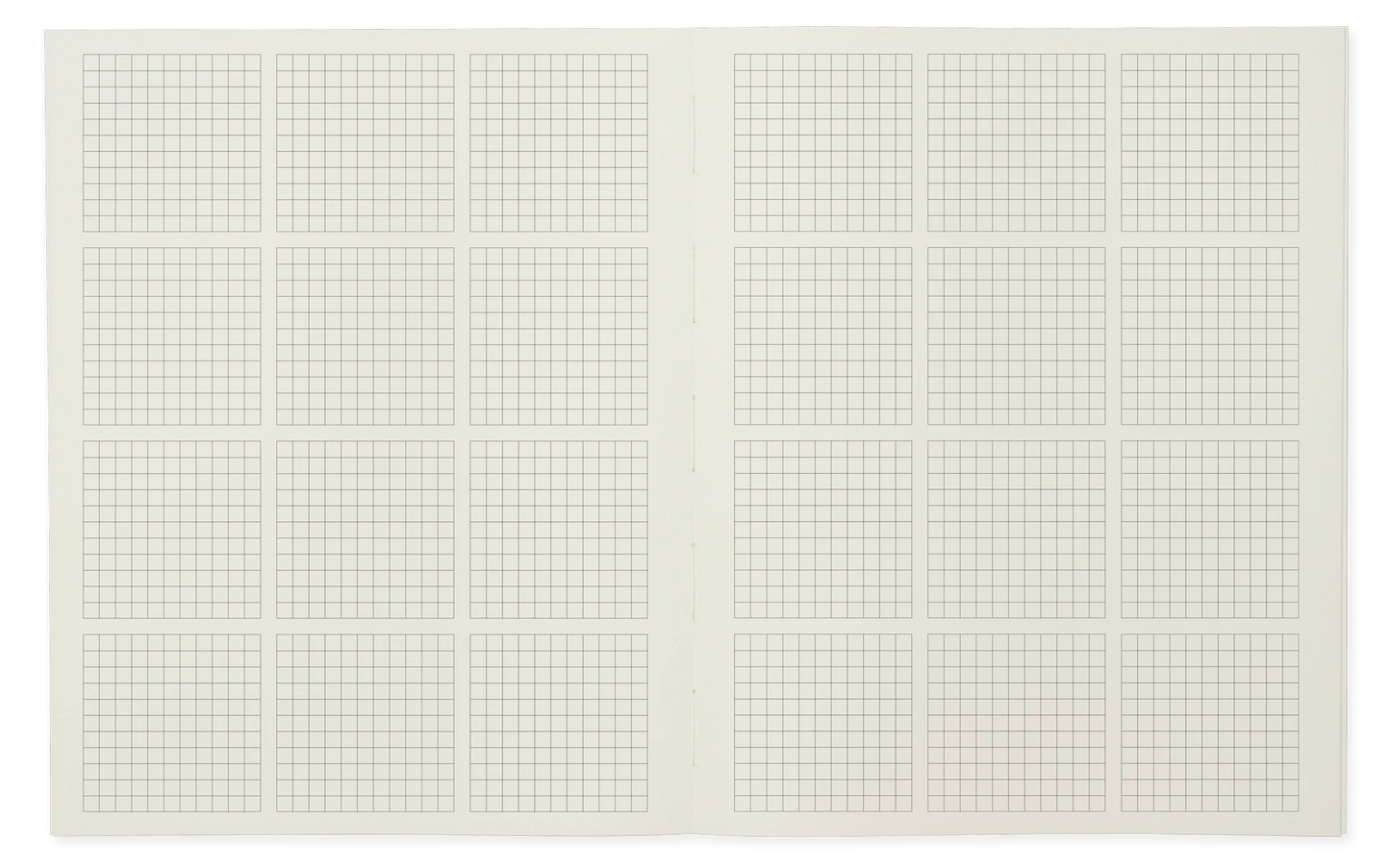 Pith Pomelo Notebook - Black Split Grid