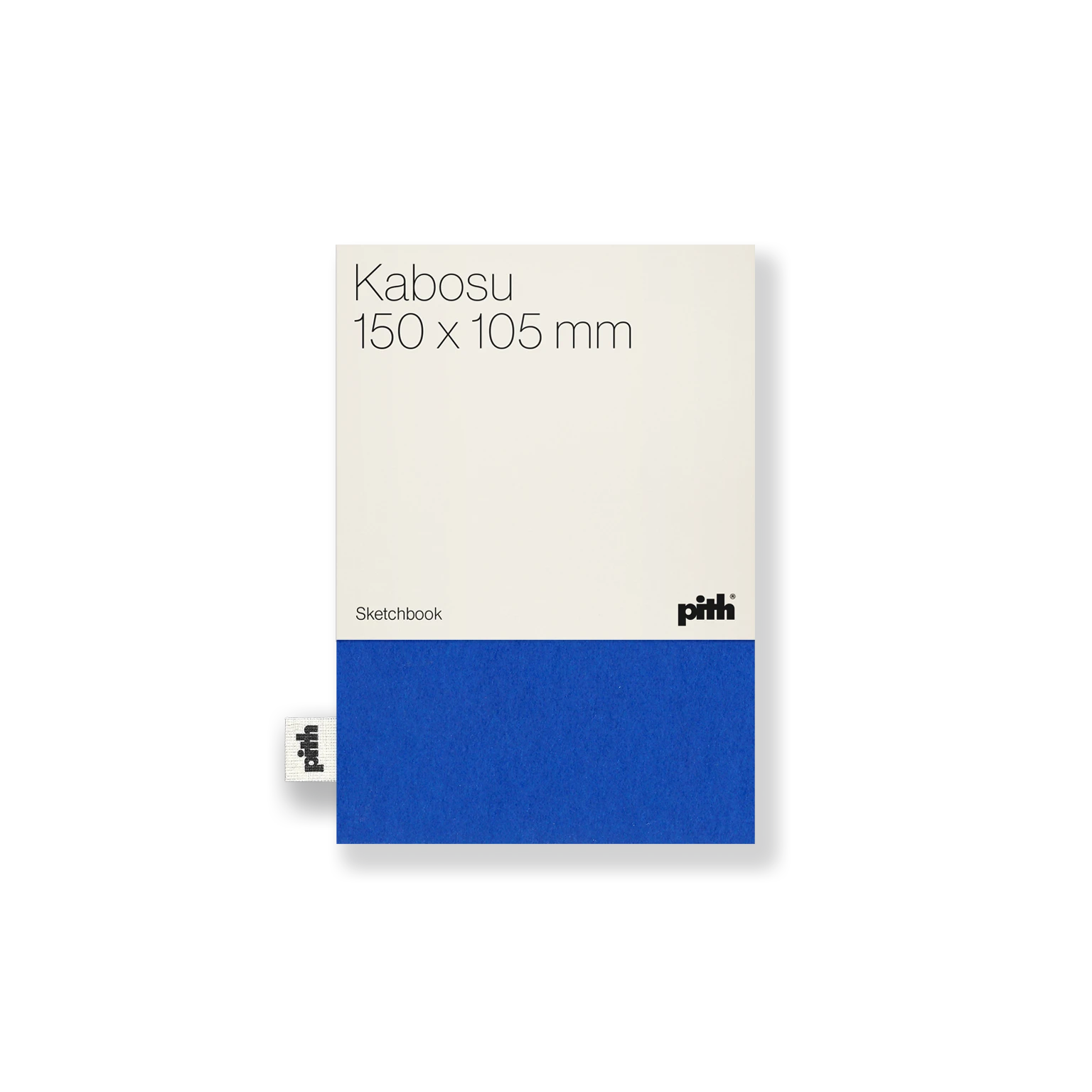 Pith - Kabosu Schetsboek Blauw met Label