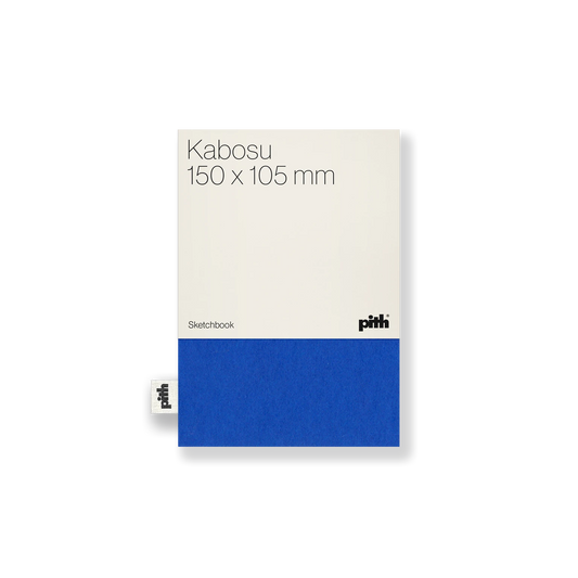 Pith - Kabosu Schetsboek Blauw met Label