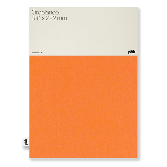 Pith Oroblanco Schetsboek Orange - Voorkant met label