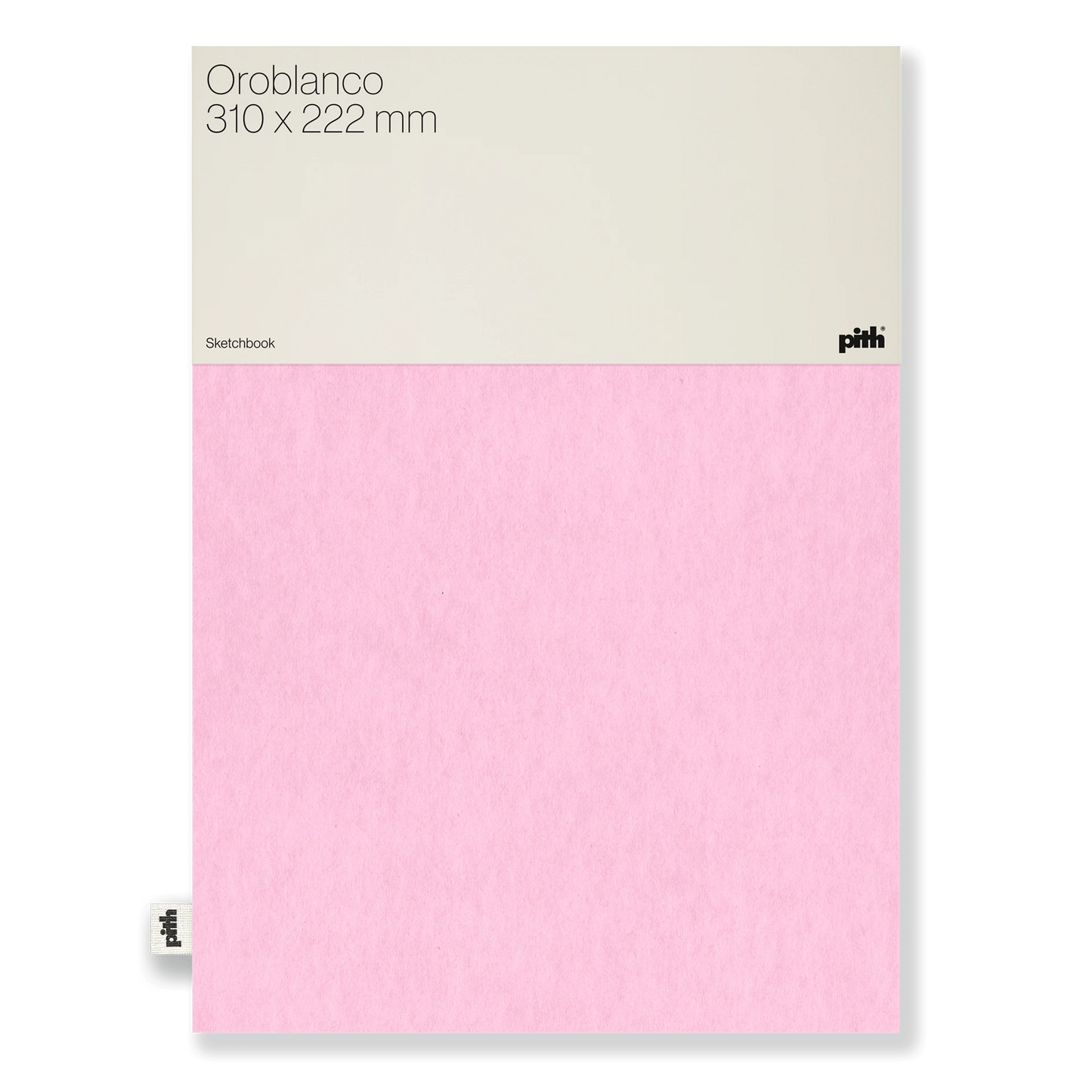 Pith Oroblanco Schetsboek Pink - Voorkant met label