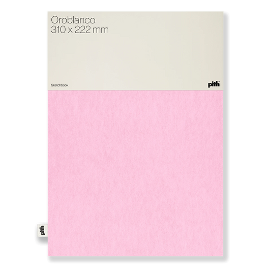 Pith Oroblanco Schetsboek Pink - Voorkant met label