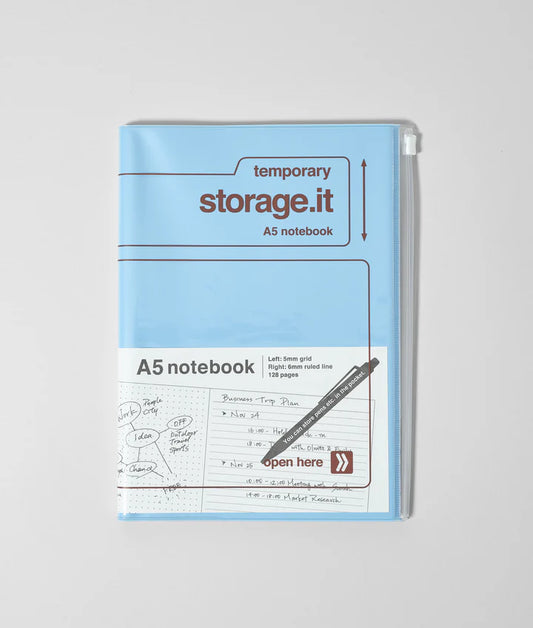 Storage.it Notebook - Dotted/Lined - Mint A5