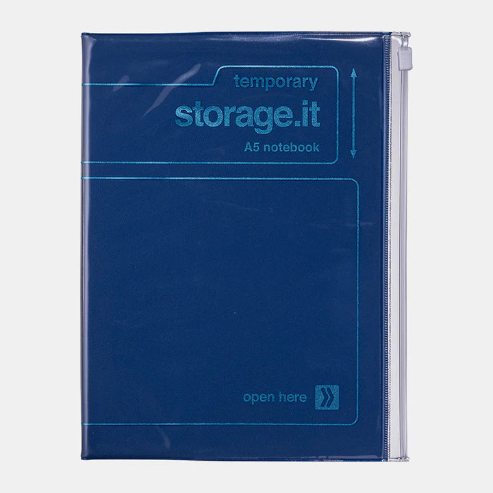 Storage.it Notebook - Dotted/Lined - Navy A5