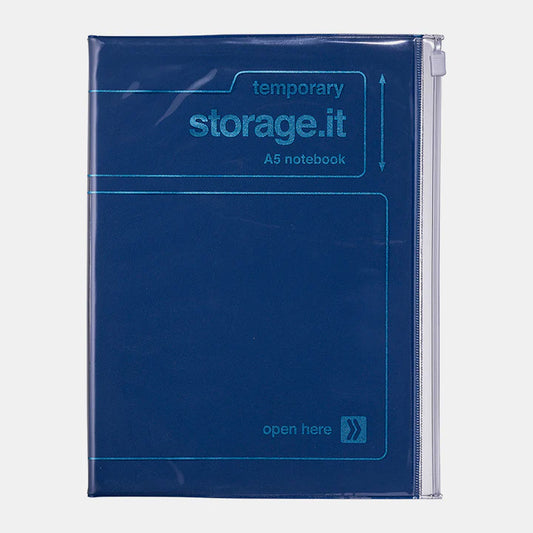 Storage.it Notebook - Dotted/Lined - Navy A5