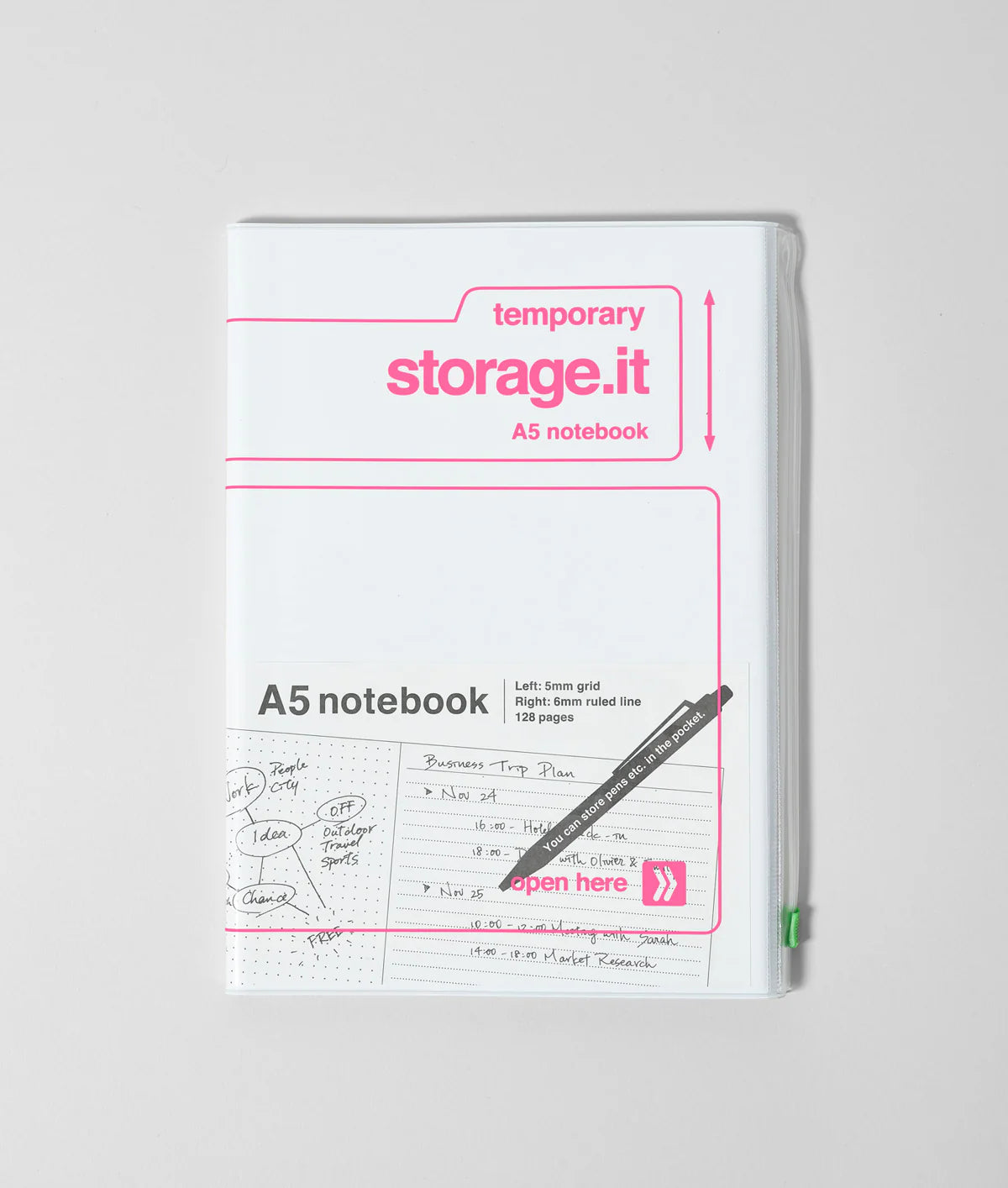 Storage.it Notebook - Dotted/Lined - White A5