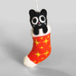 Wrap Felted Cat Christmas Ornament - 'Viv Red' 