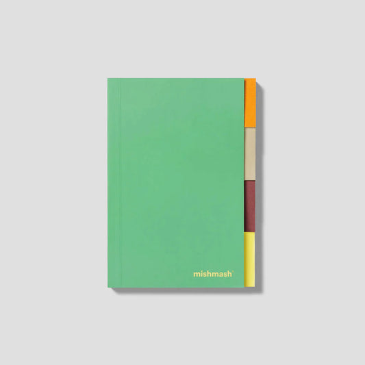 mishmash - A5 Tabbed Dotted (Moss)