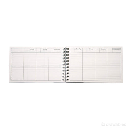 Datumloze Weekly Planner A6 Licht Paars - Mark’s Inc. Days