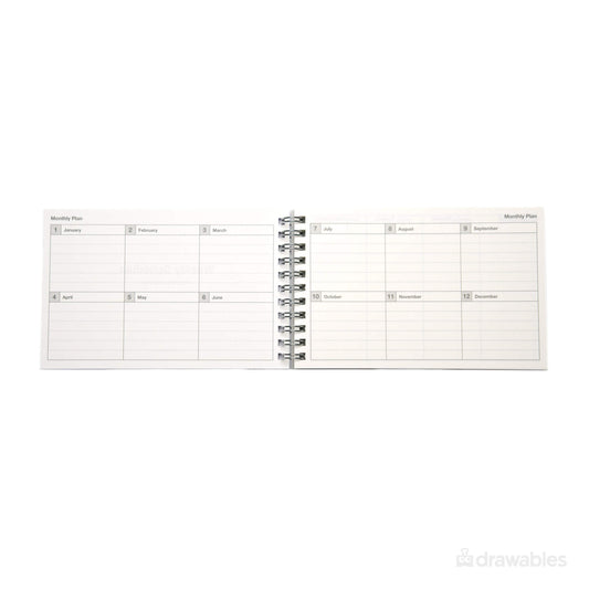 Mark's Inc. Days A6 Gray Weekly Planner