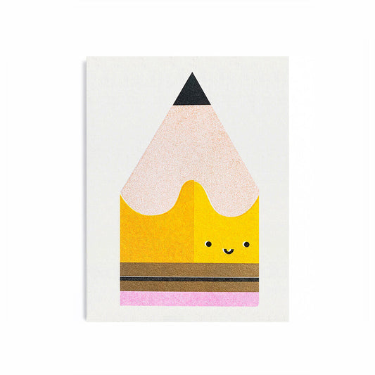 Scout Editions - Wenskaart Yellow Pencil Mini Card