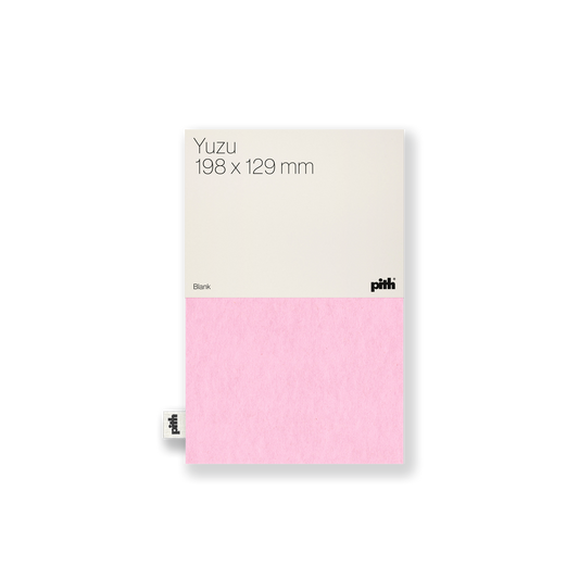 Pith - Yuzu Notitieboek Pink Blank