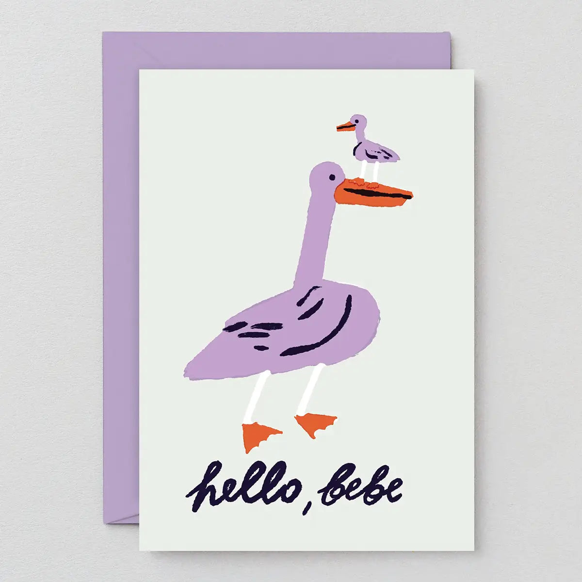 Wrap - Birth card 'Hello Bebe' 