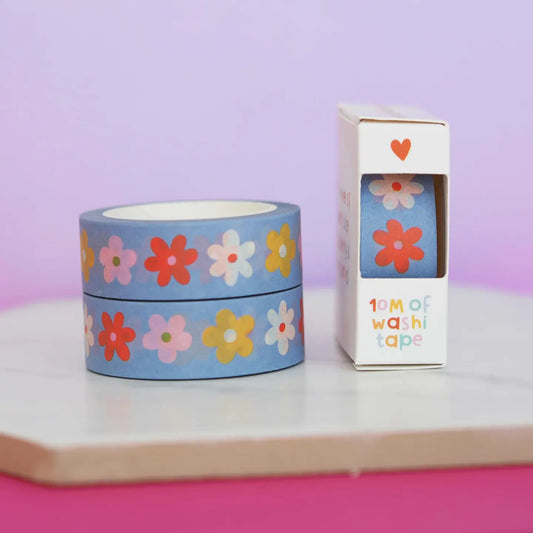 Nutmeg and Arlo Washi Tape - Colourful Flowers