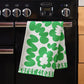 Theedoek Super Clean Groene Bloemen - Wrap