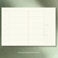 A4 Weekplanner datumloos Grid Licht Groen - Fin Studio