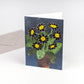 Hadley Wenskaart - Zwarte Bloemen